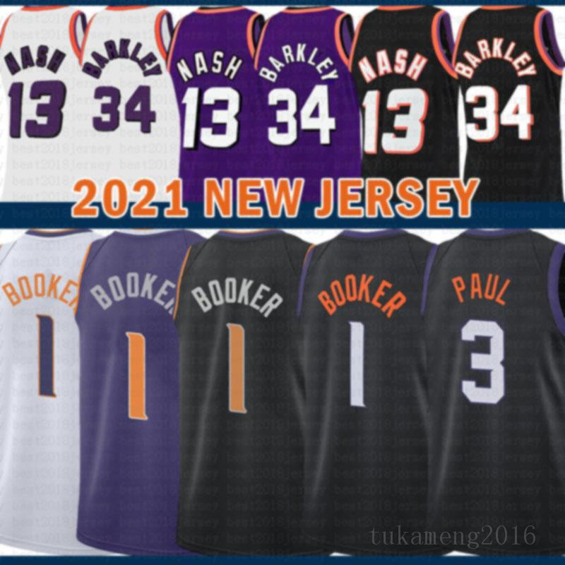 

2021 New Devin 1 Booker basketball jersey Chris Mens 3 Paul Mesh Retro Steve 13 Nash Cheap Charles 34 Barkley Youth Kids, Mens jersey