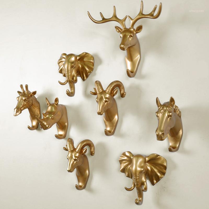 

HOME DECOR ACCESSORIES RESIN ANIMAL HEAD FIGURINE CRAFT WALL ART HOOKS FOR HANGING DECORATIVE KEY HOLDER RACK COAT CLOTHE HANGER1