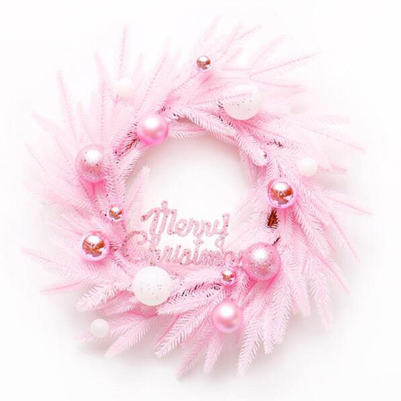 

Pink Merry Christmas Merry Christmas Sign Garland Ornament Front Door Ornament Wreath Garland Ornaments For Navidad Party #YG