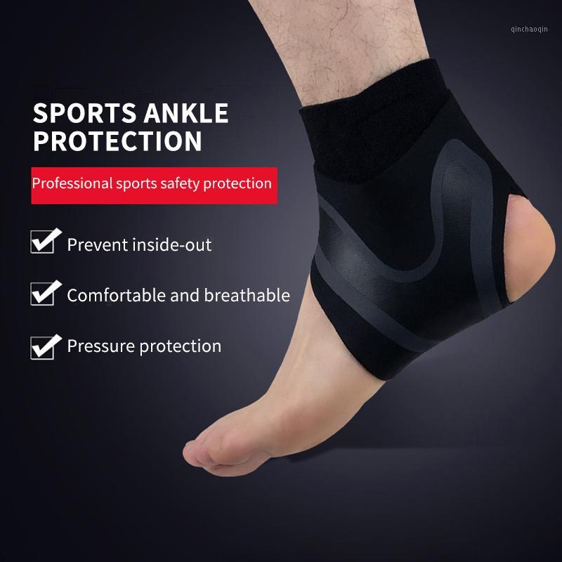 

1 Pair Sports Ankle Support Brace Pressurized Anti-Sprain Ankle Guard Protector For Outdoor Basketball Football Mountaineering1, Black