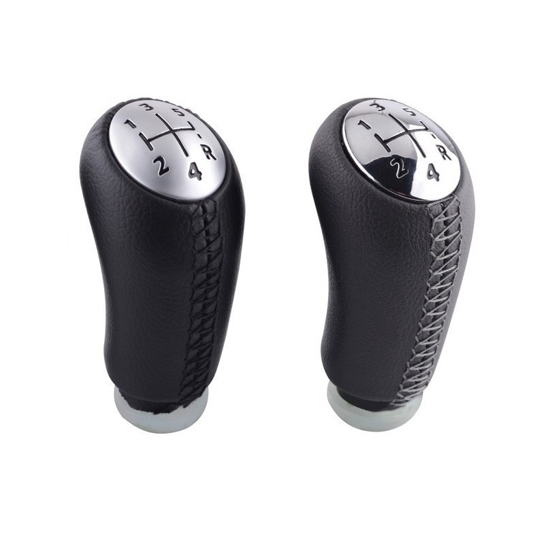 

5 Speed Gloss Matt Cap Gear Knob PU Leather Head Stick For Renault Laguna Megane 2 Clio 3 2003-2009 Scenic2 Kangoo 2009