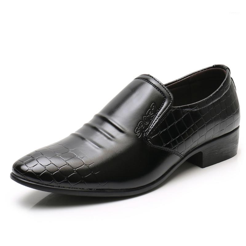 

Newest Men Shoes Business Classic PU Leather Comfortable Shoes Men Oxford Formal Man Dress1, 6688 lace up black