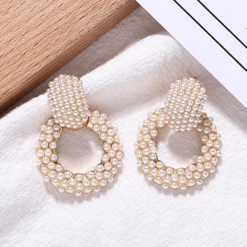 

New Fashion Pearl Earrings for Women Cute Trendy Female Jewelry Vintage Baroque Accessory Eco-friendly Materials Hot Sale Gifts1