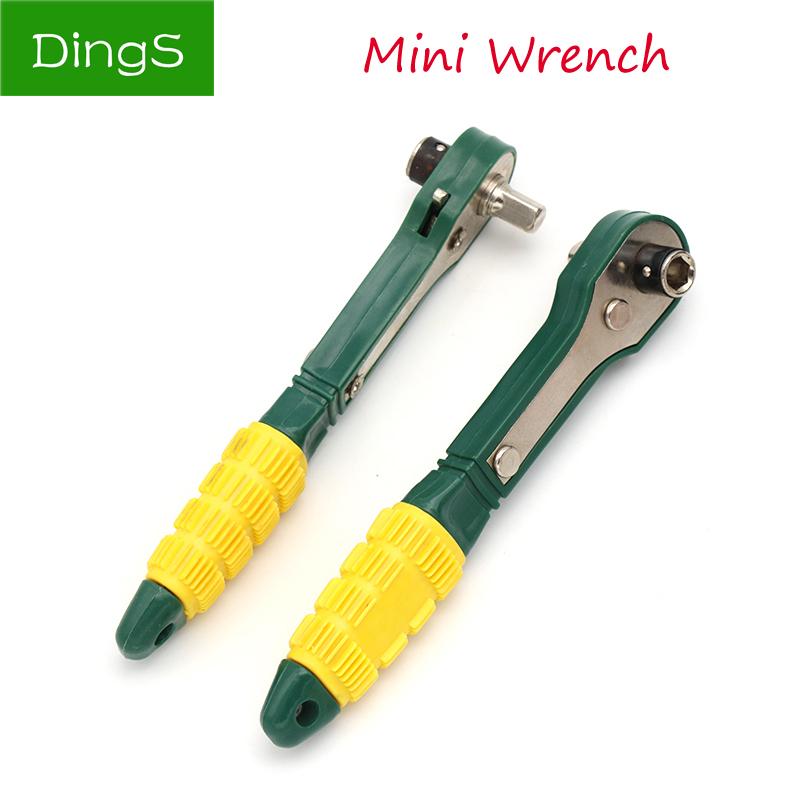 

1pcs Multifunctional Mini Portable 1/4 Head Screwdriver Pole 6.35 Quick Ratchet Socket Wrench Adjustable Multiple Function Tool