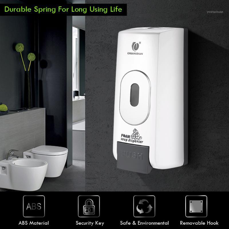 

500ml Wall Mounted Manual Foaming Soap Dispenser Liquid Hand Cleanser Washroom Lotion Foam Soap Dispenser for Bathroom Hotel1