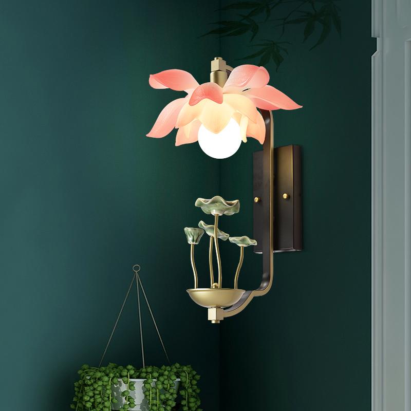 

Simple Modern Wall Lamp New Chinese Wall Lamp Bedroom Bedside Aisle Balcony Creative Light LivingRoom Background Light