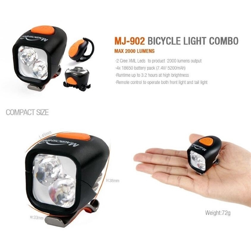 

MagicShine MJ902 2000 Lumen LED Bike Front and rear light 201027