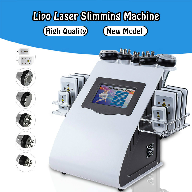 

6 In 1 Kim 8 Slimming System 40k Cavitation Machine Lipo Laser Ultrasonic Vacuum RF LLLT Lipolysis Fat Burning Body Shaping Beauty Equipment