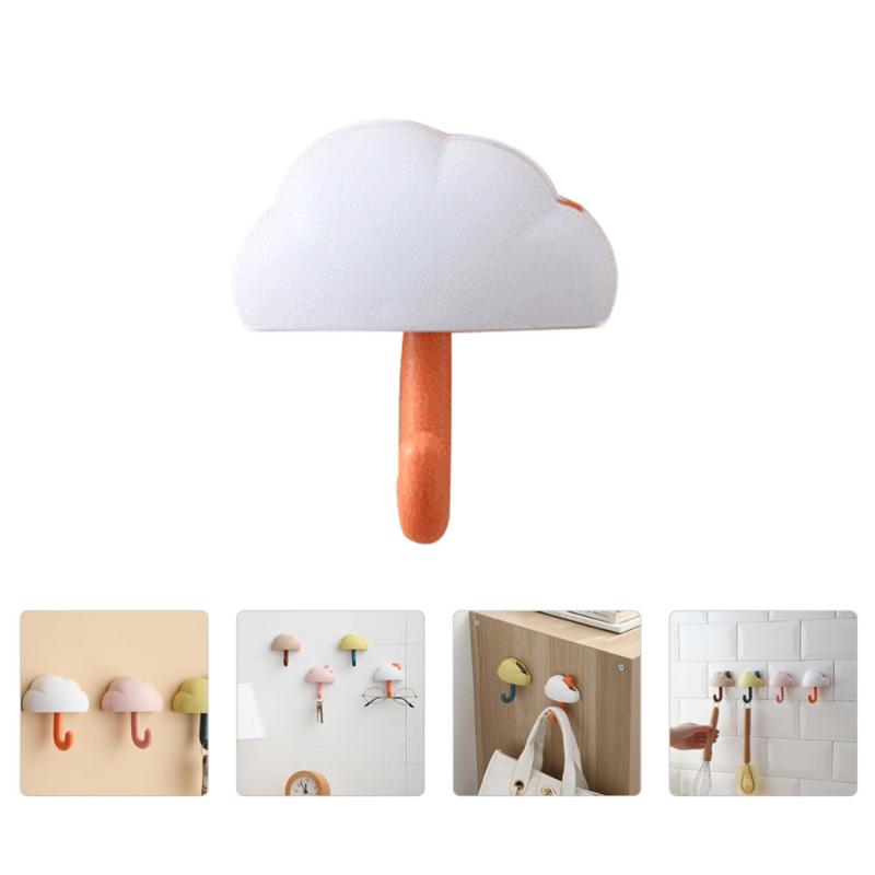 

1Pc Creative Lovely Bathroom Hook Hat Coat Hanger Kitchen Wall Hanger White