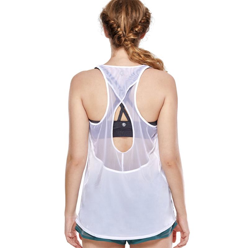

Women's Lightweight Open Back Activewear Tank Racerback Workout Loose fit Tops, Black01