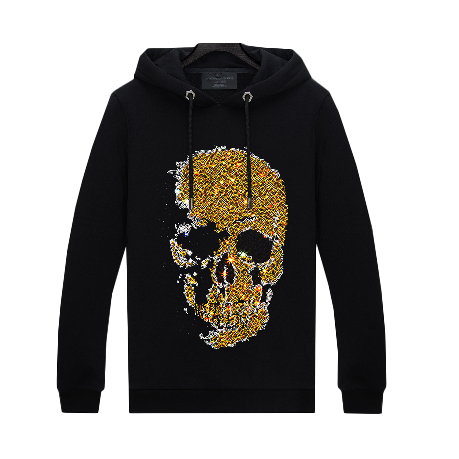 bedazzled skeleton moletom com capuz