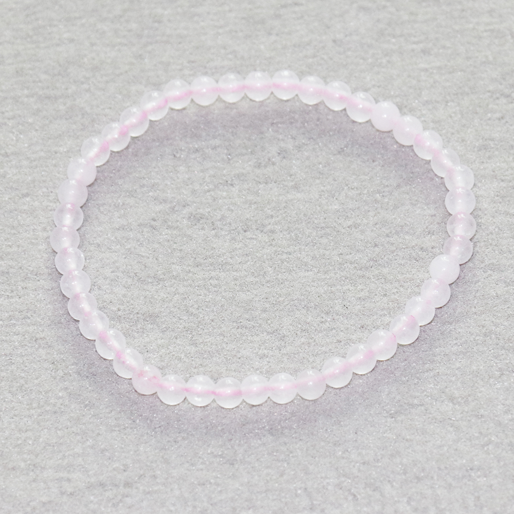 

MG0002 Wholesale 4 mm Rose Quartz Bracelet Mini Gemstone Pink Crystals Bracelet Women`s Yoga Energy Protection Jewelry, Black