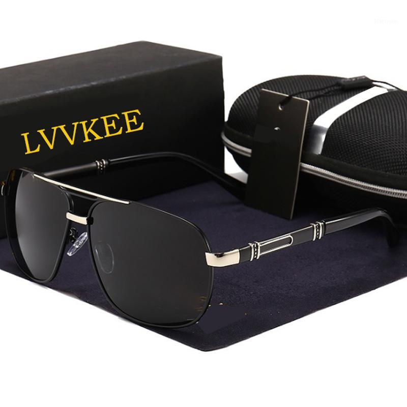 

LVVKEE Sunglasses Polarized Men's high quality uv400 Anti Glare womens Sun glasses Brand designer Retro fashion Square1