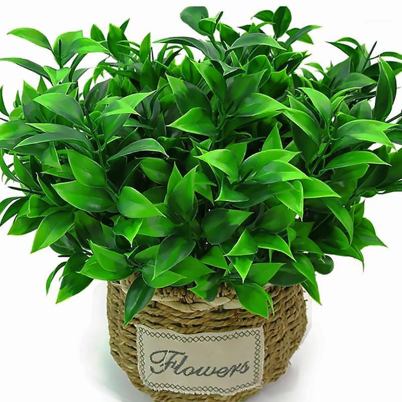 

34cm Artificial Orange Leaves Home Office Table Counter Decorative Fake Plant Leaf Landscape PVC Leaves1