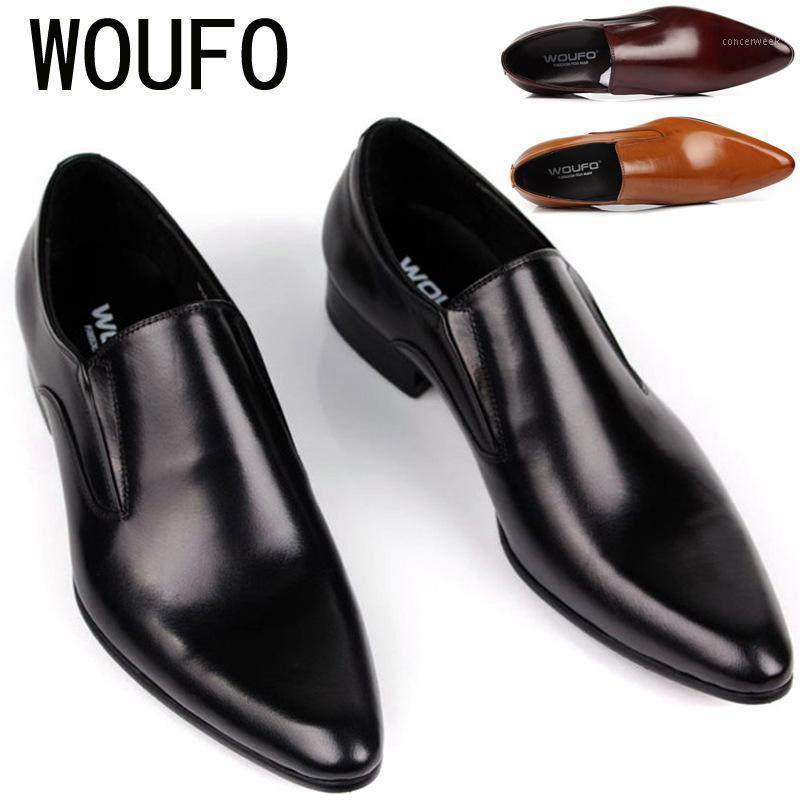 

British men and recreational leather shoes pointed han edition business dress shoes men's singles men's1, Black