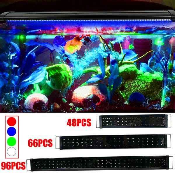 

18W 66LED Full Spectrum Sea Coral Lamp light 35.43inch Black long-lasting brightness (Suitable For 35.43-43.3inch Long Aquarium)