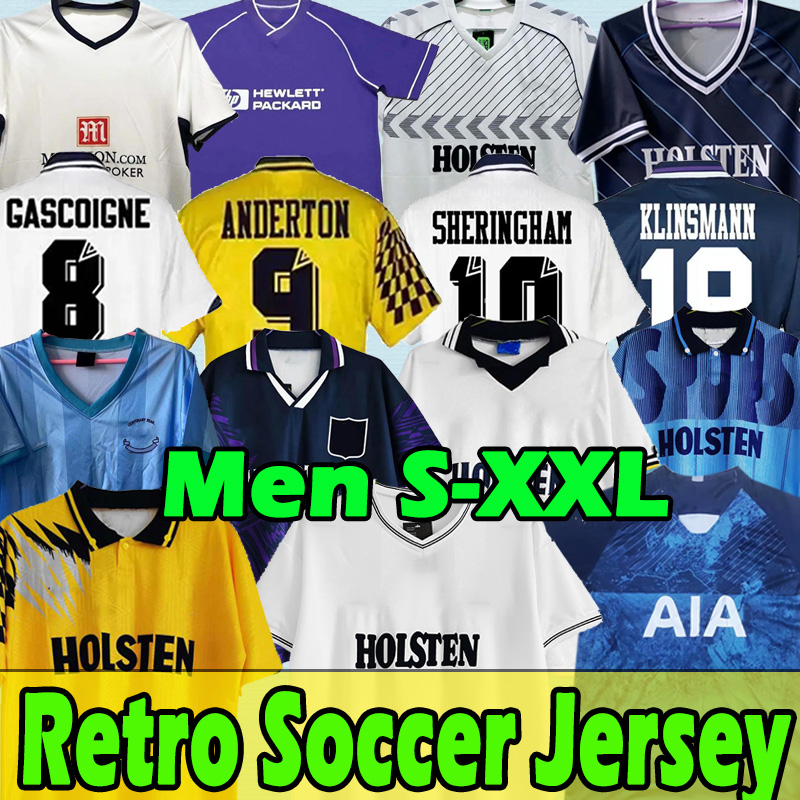 

Klinsmann 2008 09 Tottenham Retro soccer jersey GASCOIGNE ANDERTON SHERINGHAM 1978 1990 1998 1991 1982 Ginola Ferdinand 92 94 95 vintage Classic Centenary uniform, 1983-84