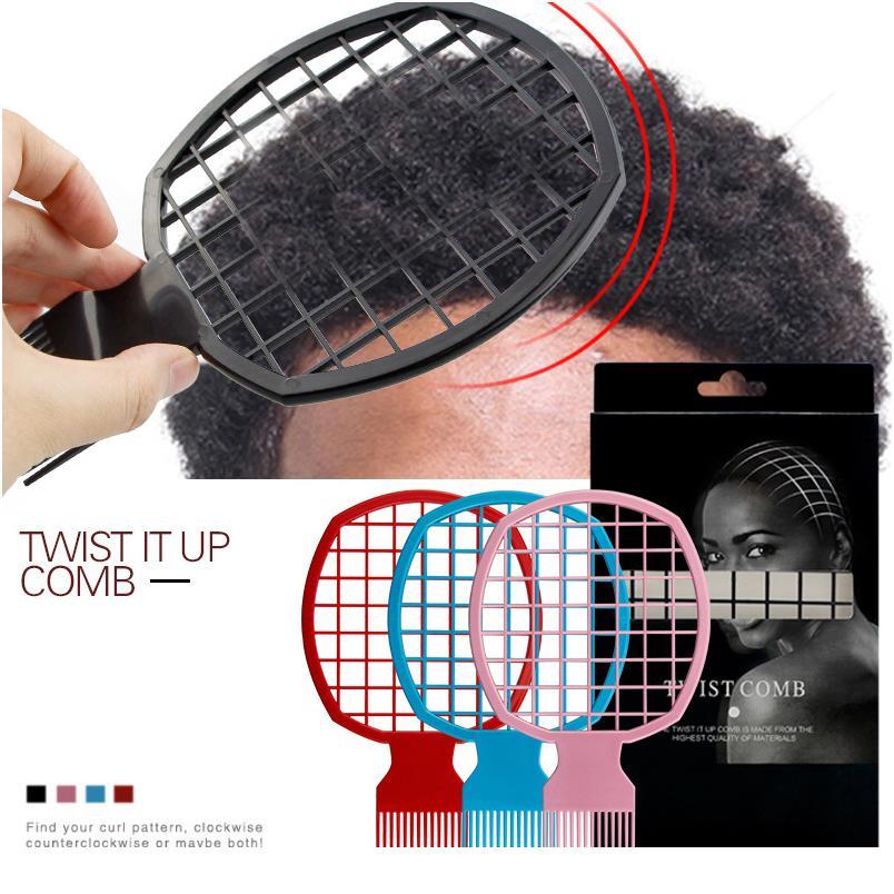 

African Hairdressing Twist Wave Curly Hair Comb Professional Salon Barber Mesh Sponge Tin Foil Hot Brush Hairdressing T jllcJy
