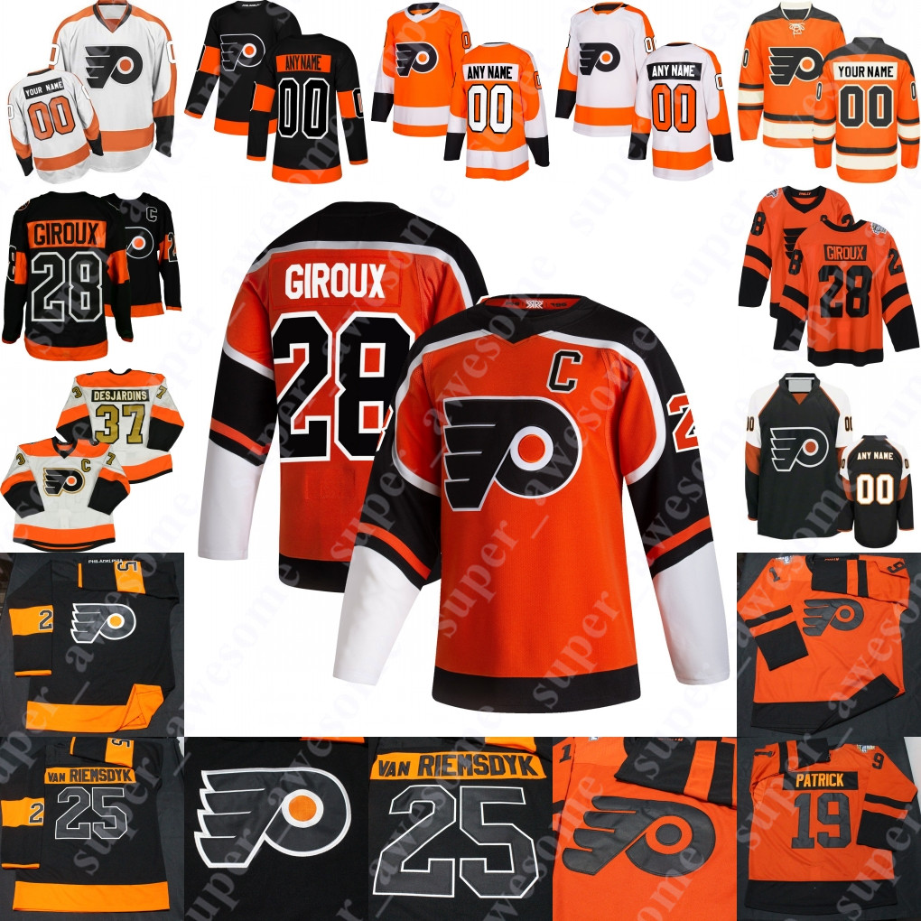 

James van Riemsdyk Jersey 28 Claude Giroux 93 Jakub Voracek 14 Sean Couturier 23 Oskar Lindblom 11 Travis Konecny 79 Carter Hart 00 Gritty, Black old