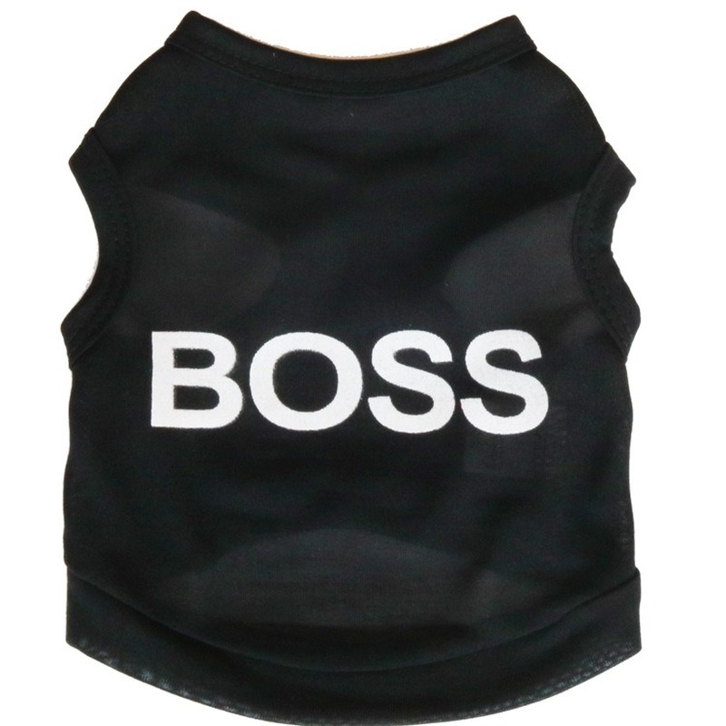 

Suit Cosplay Dog Clothes Black Elastic Vest Puppy T-shirt Coat Accessories Apparel Costumes Pet Clothes for Dogs Cats, Boss