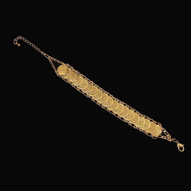 

Gold Color Islam Muslim Ancient Coins Bracelet Arab Money Sign Bracelet Jewelry