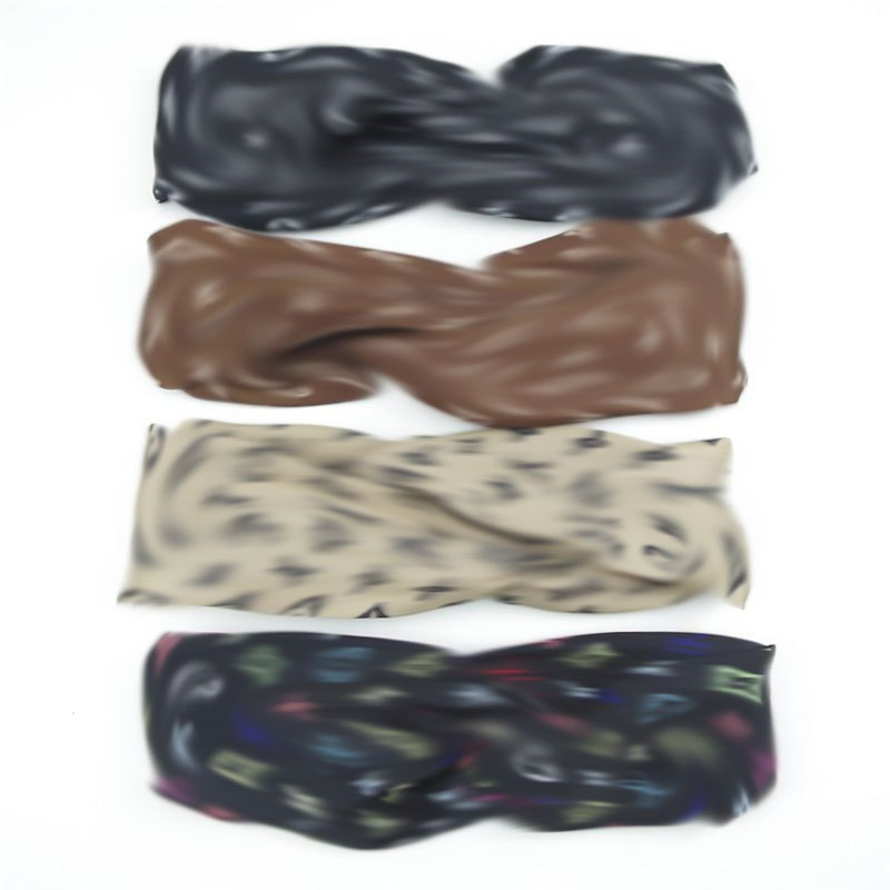 

Classic Silk Headbands Summer Brand Headwraps Letters Printed Hair Bands Head Scarf Elastic Hairband For Hair Gifts
