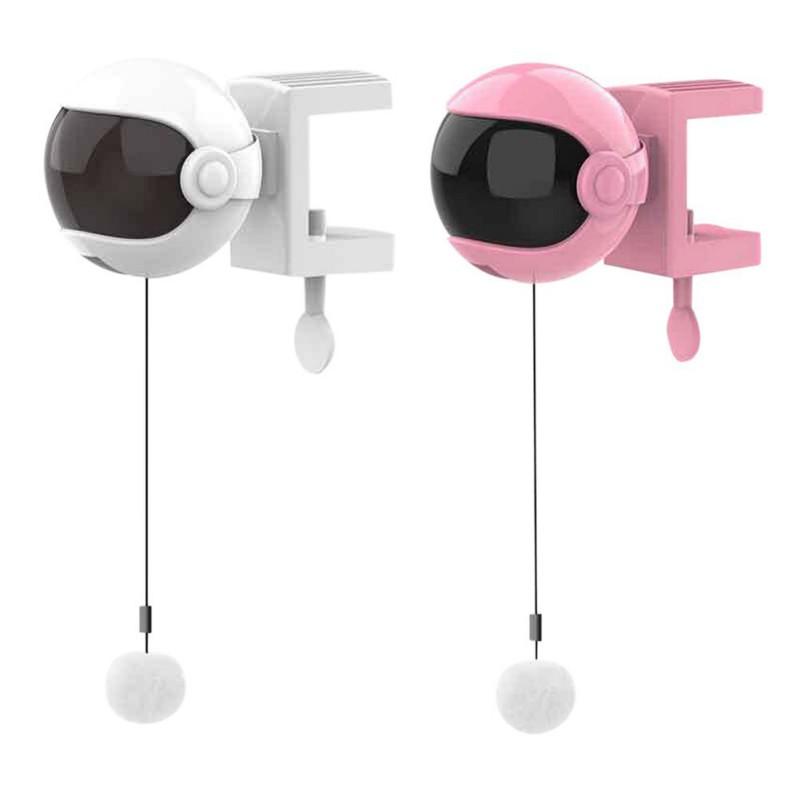 

Interactive Electric Funny Cat Training Puzzler Automatic Cat Teaser Toy Lifting Flutter Rotating Ball Make Sticker Toys
