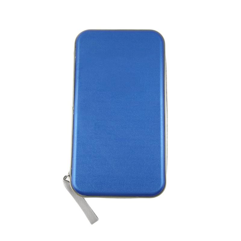 

New 80 Disc CD DVD Carry Case Wallet Storage Holder Bag Hard Box DJ Storage Cover Box Case - Blue Silver