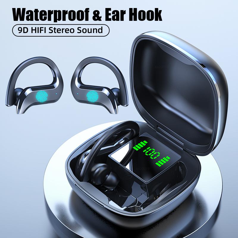 

TWS Earphones Wireless Bluetooth5.0 Earphone Waterproof 9D HiFi Stereo Sport Headsets With Microphone Mini Earbuds In Stock, Black