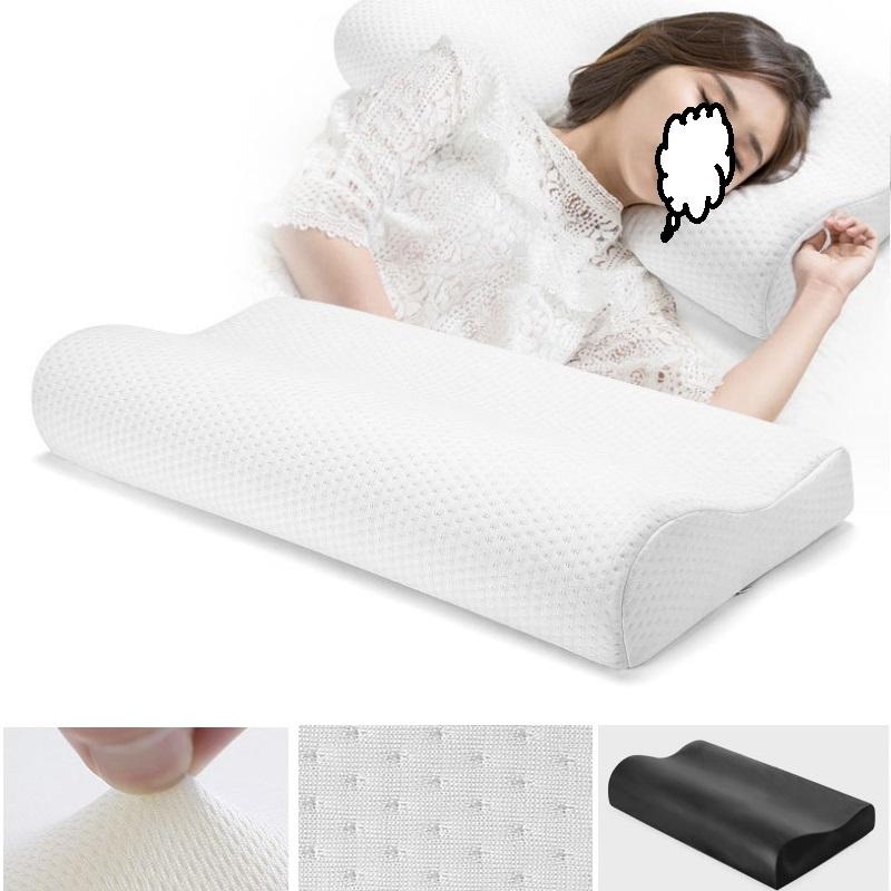 

sleep Neck Pillow for Sleeping Bamboo Charcoal Memory Foam Cervical Pillow Bed Use Relieve Neck Pain for Adult Bed Body