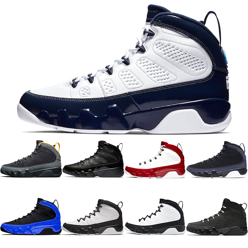 

Cheap Jumpman 9 Men Basketball Shoes 9s Trainer Sneakers University Gold Anthracite Bred Gym Red Space Jam UNC Athletic ShoeSize 40-47, Racer blue 40-47