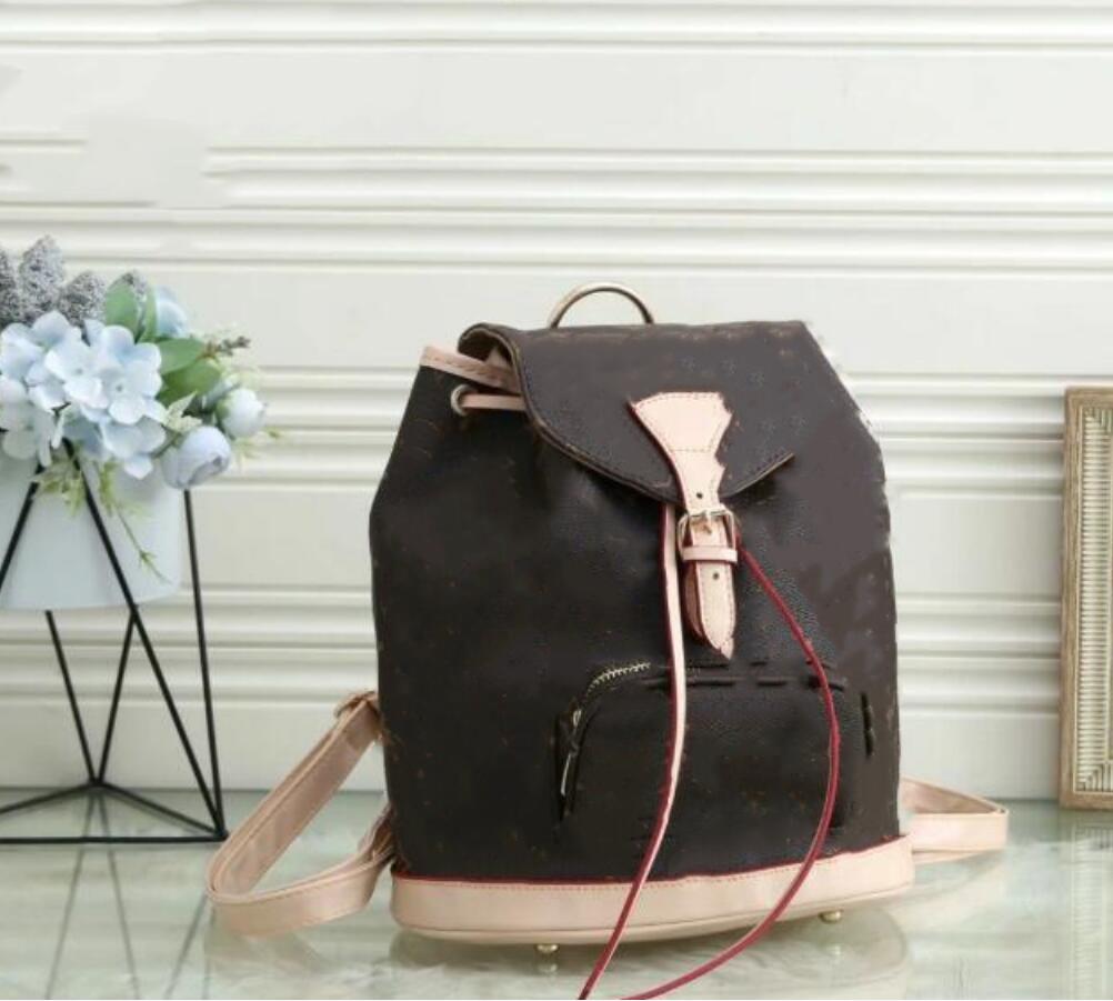 

Fashion Free Shipping Wholesale leather handbag purse women fashion back pack handbag package messenger bag backpack, Brown flower
