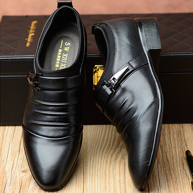 

Classic male casual leather social formal business oxford shoes for man zapatos hombre, Brown