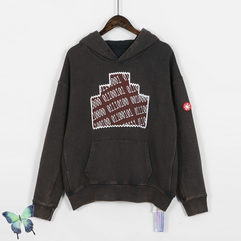 

2021 New Cav Empt Knitted Pyramid Hooded Sweatshirt Men Women Fashion Casual Sweatshirts Washed Distressed Pullover X2gg, Q70
