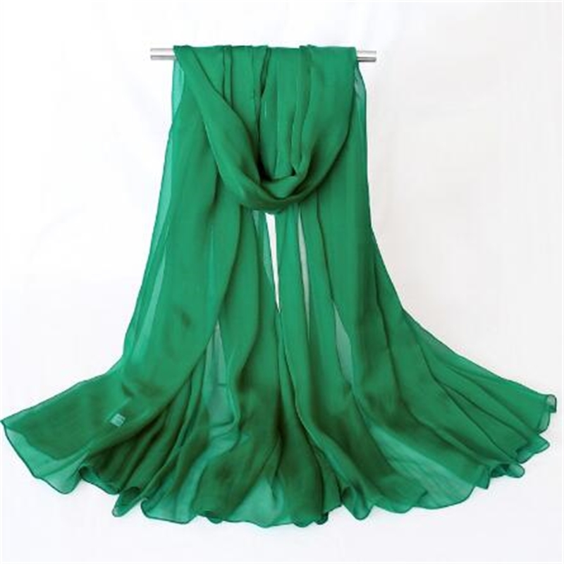 

New summer style of women chiffon long scarf fashion solid shawl