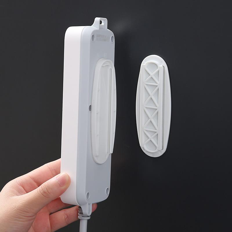 

Home-free Wall-mounted Plug-in Board Router Plug-in Line Board Holder Adhesive Holder Without Perforation Install Bottom