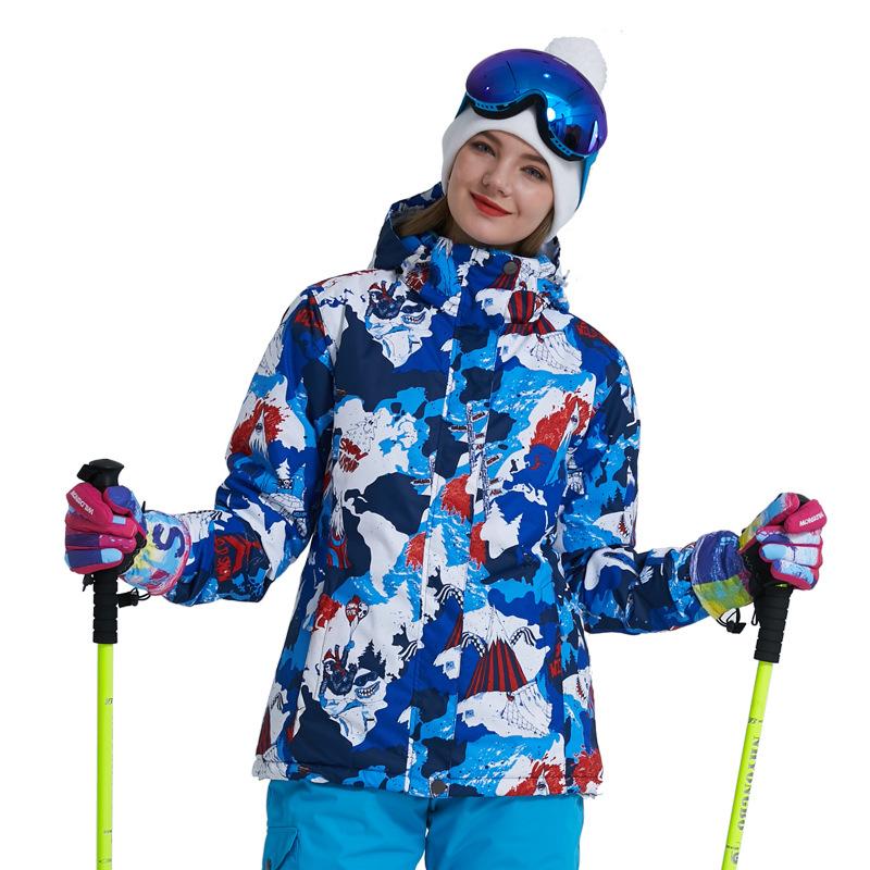 

Ski Jacket Women Winter 2020 New Snow Coat Ski Clothes LC Female Windproof Waterproof Warm Skiing And Snowboard Jacket Brands, Blue red