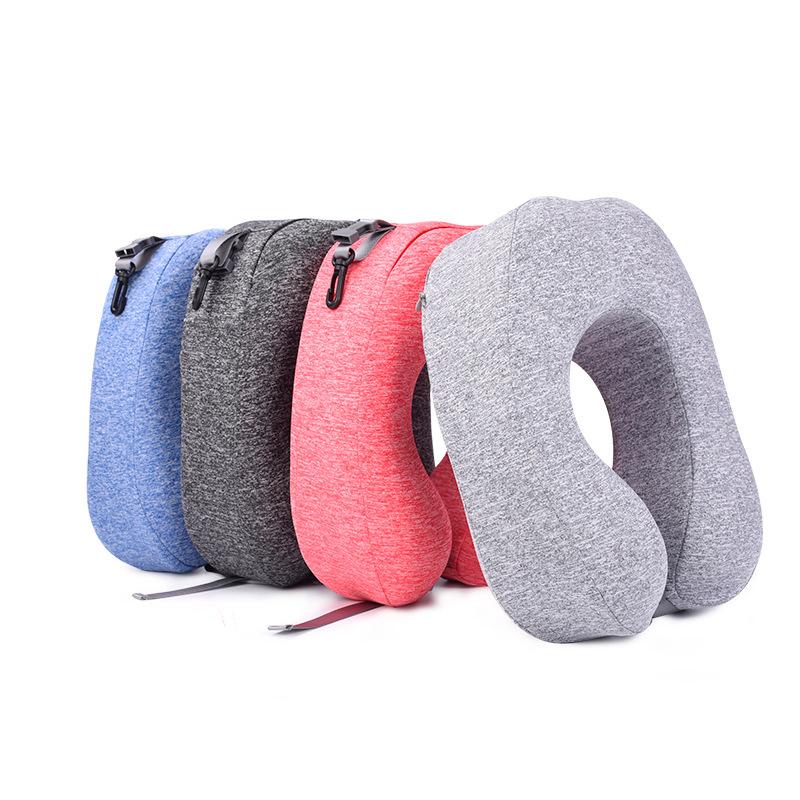 

Pillow U Shaped Memory Foam Neck Pillows Soft Slow Rebound Space Travel Solid Cervical Healthcare Bedding