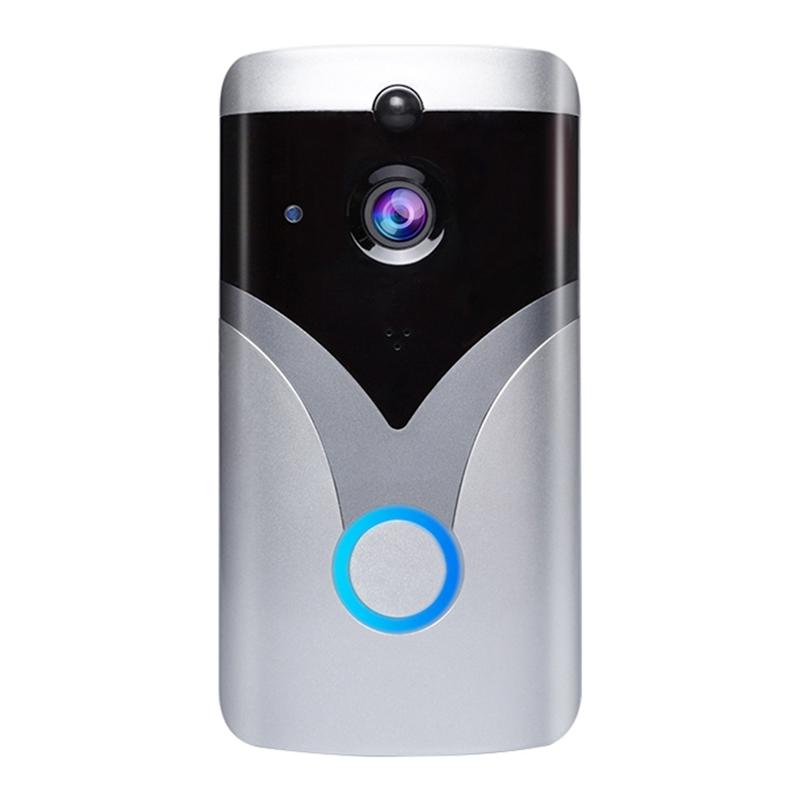 

720P WiFi 2.4G Video Doorbell Push Asia Smart Doorbell Camera, Two-Way Intercom with Intercom Function