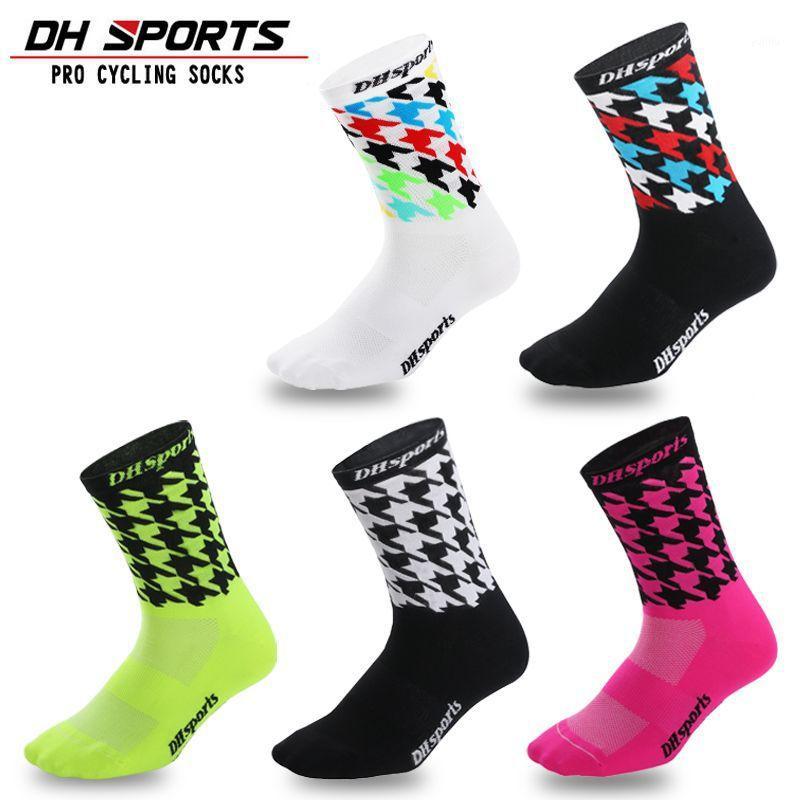 

Pro Team Cycling Socks Men Summer Winter Calcetines Ciclismo Compression Mountain Racing Bike Socks1, Black