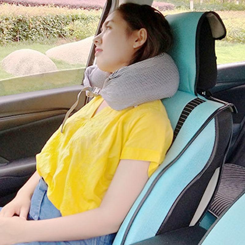 

Simple Travel U-shaped Pillow Neck Protection Collar Comfortable Portable Multifunctional Rest Cervical Pillow Nap F8031