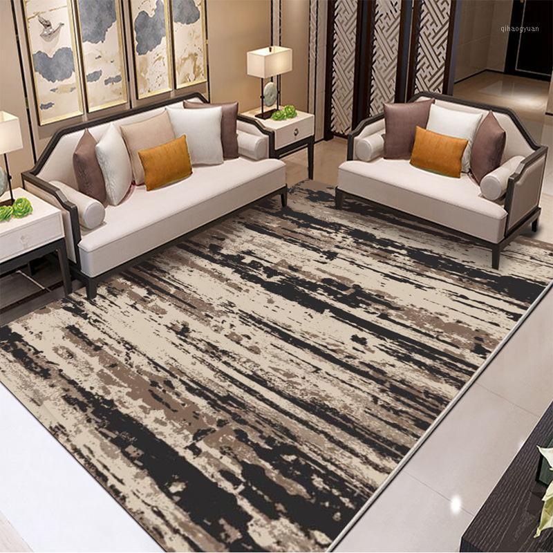 

Nordic Style Splash Ink Living Room Area Rug Corridor Bedside Kitchen Rug Doormat Play Mat Flannel Non-slip Carpets for Bedroom1, No-01