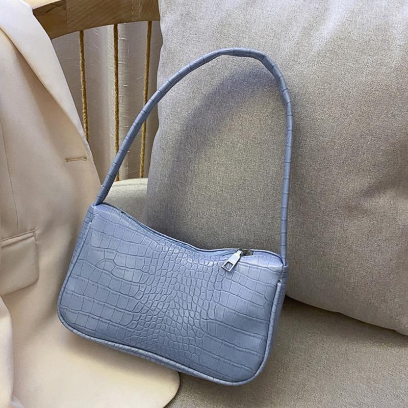 

Top Handle Bag Women Retro Handbag PU Leather Shoulder Underarm Vintage Top Handle Bag Female Small Subaxillary Bags, New