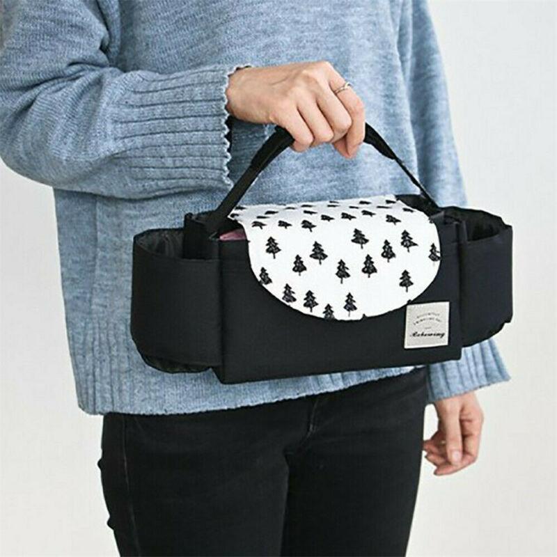 

Universal Buggy Baby Pram Organizer Bottle Holder Stroller Caddy Storage Bag USA