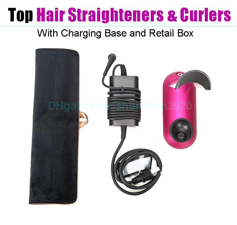

Newest Top Seller Hair Straightener 2-In-1 Curler HairStraightener Rosepink Fuchsia Color In Stock with High Quality