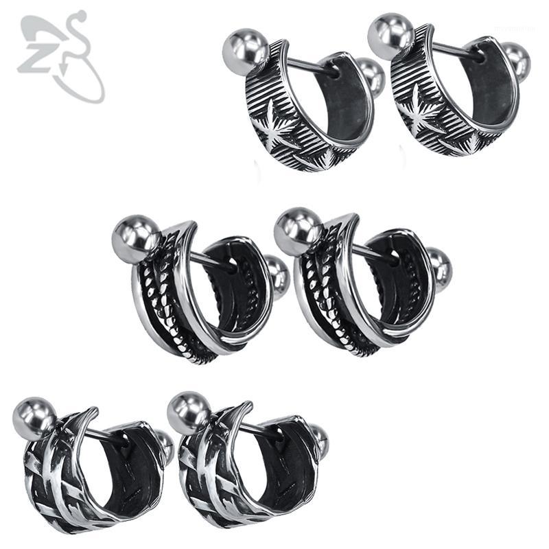 

ZS 19 Style Stainless Steel Hoop Earrings for Men Women Punk Style Small Round Earring Vintage Hip Hop Jewelry Accessories Gifts1