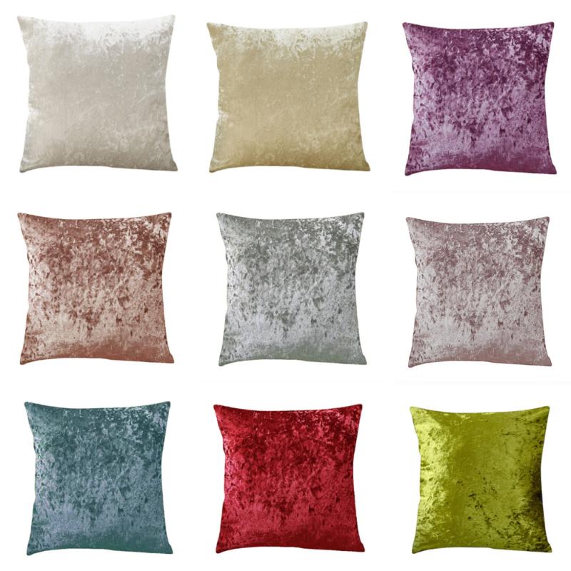

2020 Brand New Velvet Cushion Cover Ice Crushed Velvet Pillow Cover For Sofa Car Decoration Kussenhoes Housse De Coussin