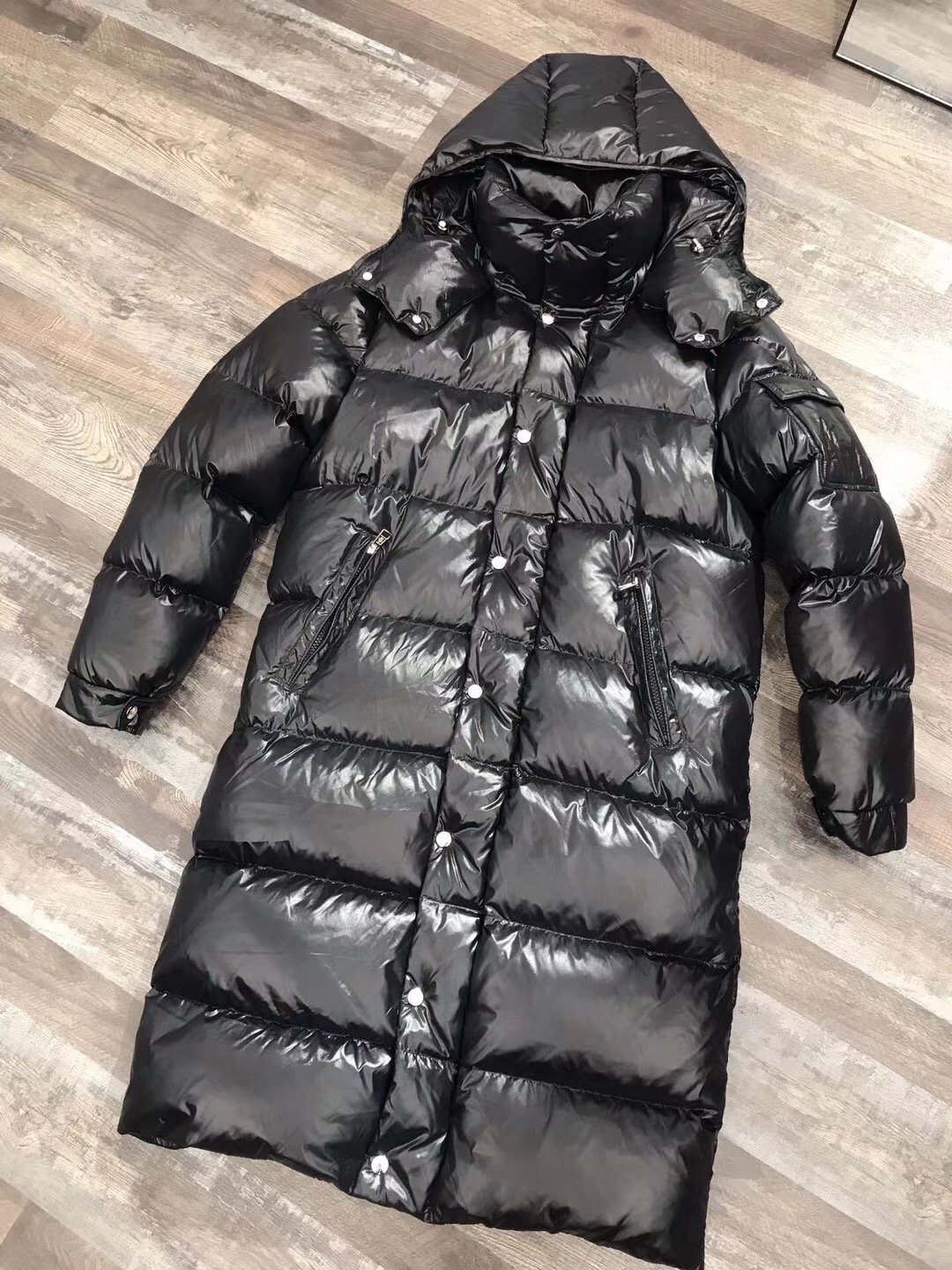 anorak plumas largo hombre