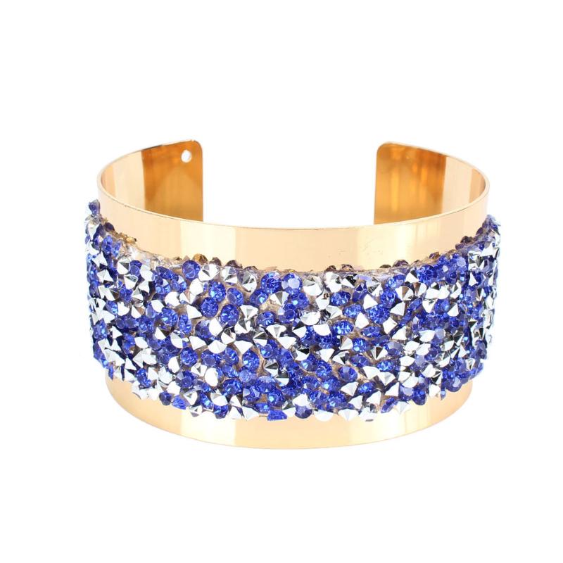 

Fashion Crystal Exaggerated Bracelet Personality Wild Luxury Alloy Bracelet Women