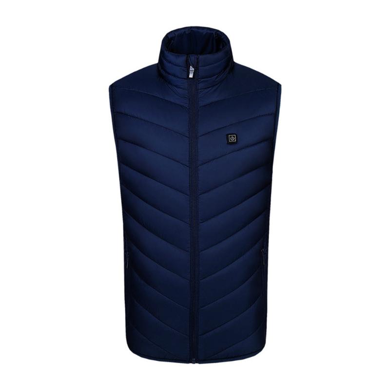 

9 Areas Heated Vest Men Women Electric Heated Jacket Thermal Vest Jacket Heating Men Tactical Veste Chauffante, Black 3xl